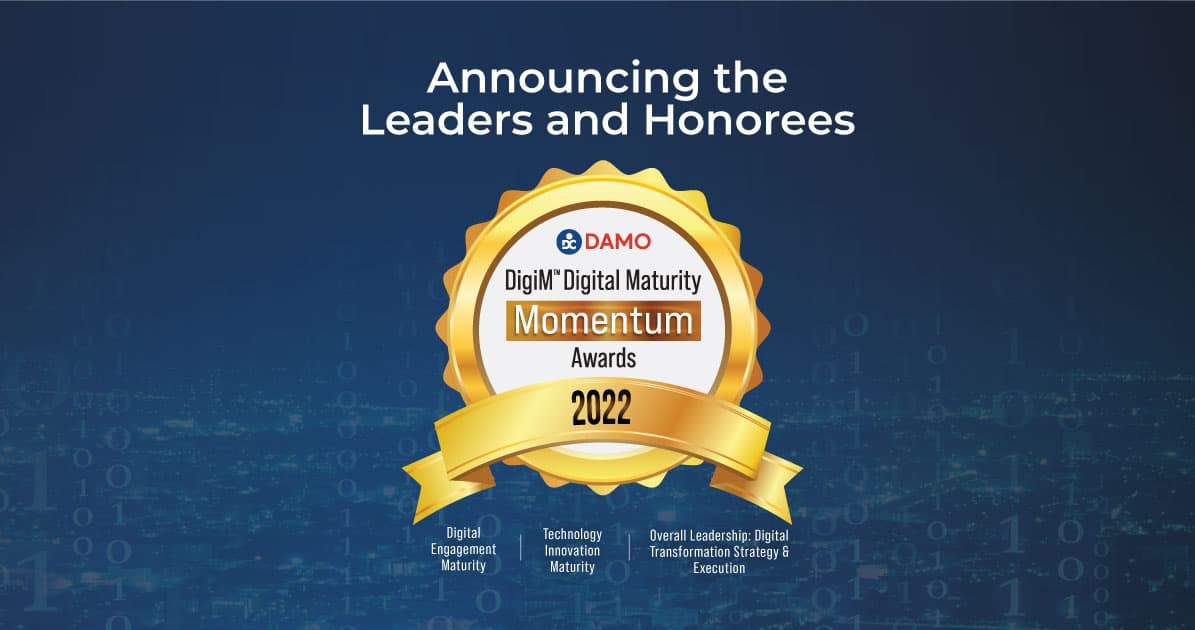 2022 DigiMᵀᴹ Digital Maturity Momentum Awards