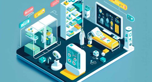 smart healthcare devices interconnected through the internet of things, enhancing patient monitoring and enabling remote healthcare services, generative ai